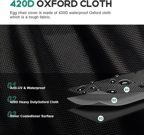 Double egg chair - cover, 420d