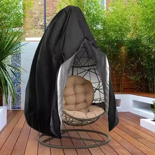 420d black egg chair - black, cover